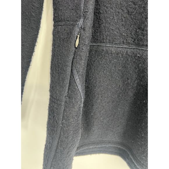 Smartwool Navy Blue Plush Fleece Wool Turtleneck Pullover Women’s Large - Picture 6 of 7